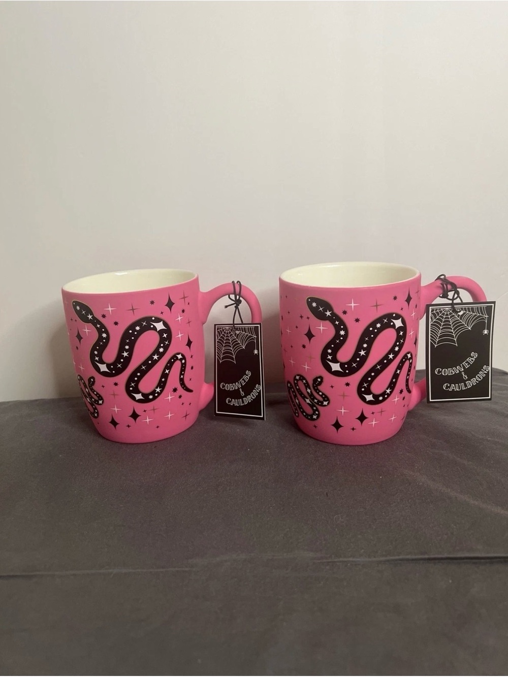 Pink Snake Graphic Mugs - Halloween